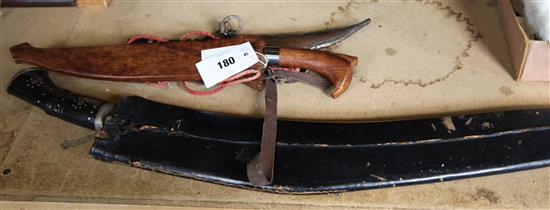 Large kukri and 2 others
